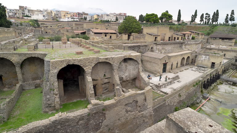 Scavi archeologici di Ercolano vicino Napoli